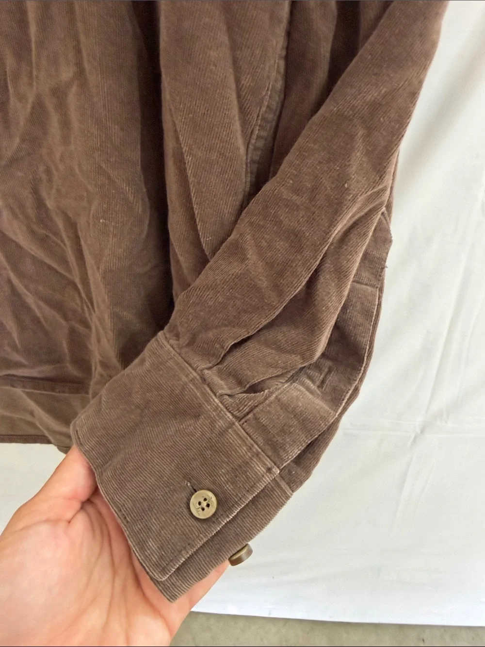 Tommy Bahama Brown Silk Cotton Textured Button-Front Shirt Jacket